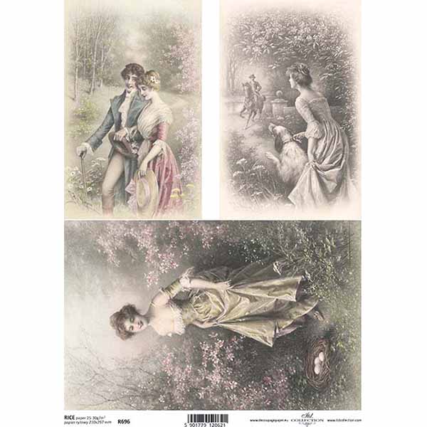 696 ITD COLLECTION DECOUPAGE RICE PAPER A4 - R0696 - Image 1