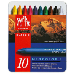 CARAN D'ACHE WAX CRAYONS NEOCOLOR I SET 10 COLORS