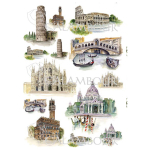 CALAMBOUR DECOUPAGE PAPER 48/33 CM - PAU 28