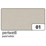FOLIA PEARL CARDBOARD FORMAT 50/70 250 G - PEARL WHITE