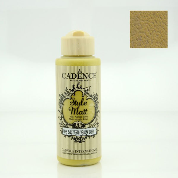 904500 CADENCE ACRYLIC PAINT STYLE MATT 120 ML. - YELLOW GREEN 9045 - Image 1