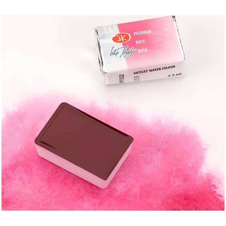 911322 LENINGRAD WATERCOLOR PAINT 2.5 ML. -PINK - Image 1