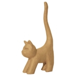 DECOPATCH PAPIER-MÂCHÉ TAIL CAT - AP129O