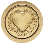 MANUSCRIPT SEAL WITH WAX HEART MSH745NEA