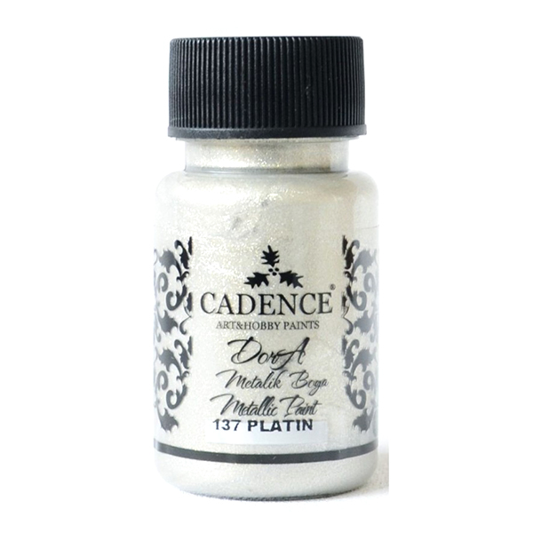 058137 CADENCE ACRYLIC PAINT METALLIC DORA 50 ML. - PLATINE 137 - Image 1