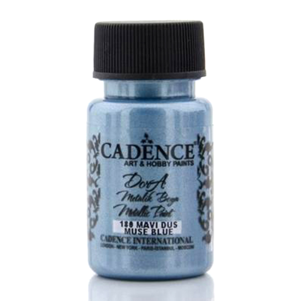 058180 CADENCE ACRYLIC PAINT METALLIC DORA 50 ML. - MUSE BLUE 180 - Image 1