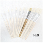 STANDART BRUSH BRISTLES WITH SHORT HANDLE No9