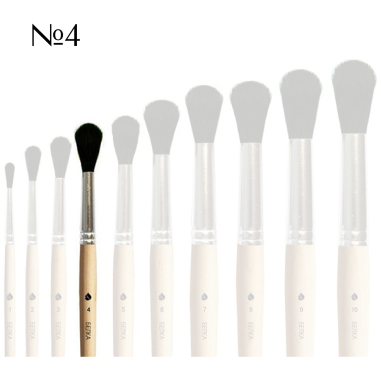 135310 SQUIRREL BRUSH ROUND No4 - Image 1