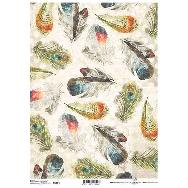 1414 ITD COLLECTION DECOUPAGE RICE PAPER A4 - R1414 - Image 1