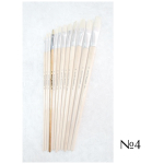 STANDART BRUSH BRUSH FLAT WITH LONG HANDLE No4
