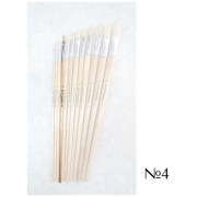 STANDART BRUSH BRUSH FLAT WITH LONG HANDLE No4