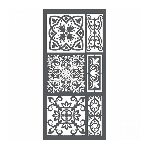 201225 STAMPERIA MEDIA STENCIL - TEMPLATE 12 X 25 CM - KSTDL20 - Image 1