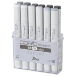 COPIC SKETCH SET - 12 COLORS GRAY SET CG
