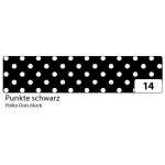 FOLIA WASHI TAPE - DECORATION PATCH - BLACK WITH DOTS