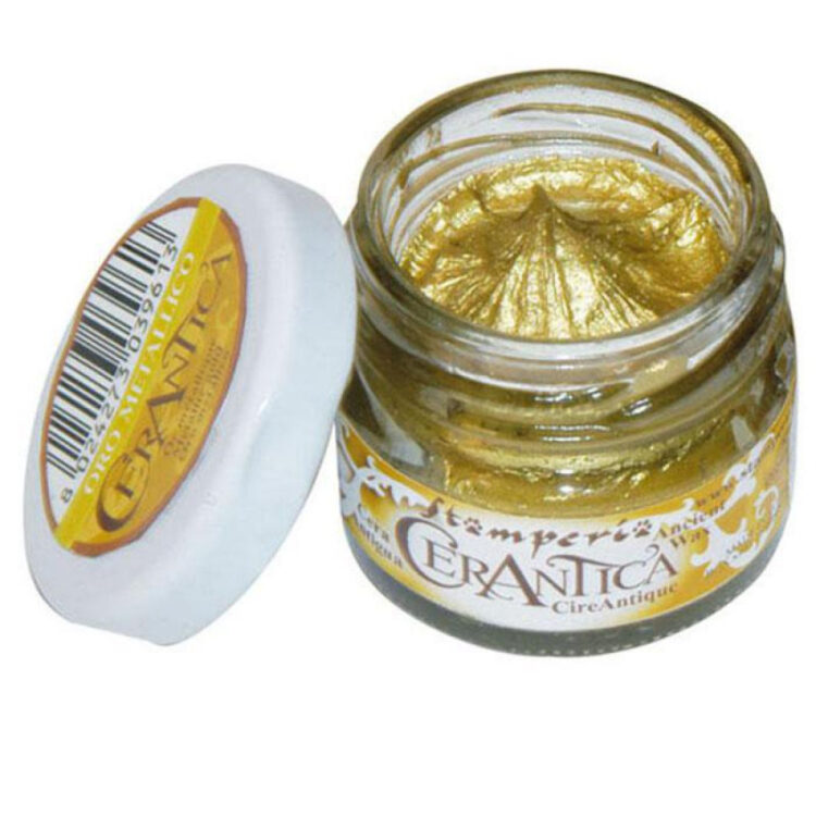 316012 2 STAMPERIA CERANTICA 20 ML - METALLIC GOLD WAX PASTE - Image 1