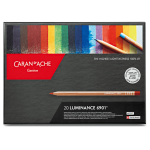 CARAN D'ACHE LUMINANCE COLORED PENCILS SET 20 COLORS - Image 2