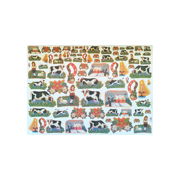 MAIMERI DECOUPAGE PAPER 70/50 CM - COWS - Image 1