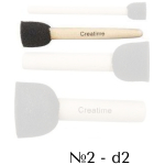CREATIV ROUND BRUSH PAD # 2 - D: 2 CM