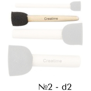 CREATIV ROUND BRUSH PAD # 2 - D: 2 CM