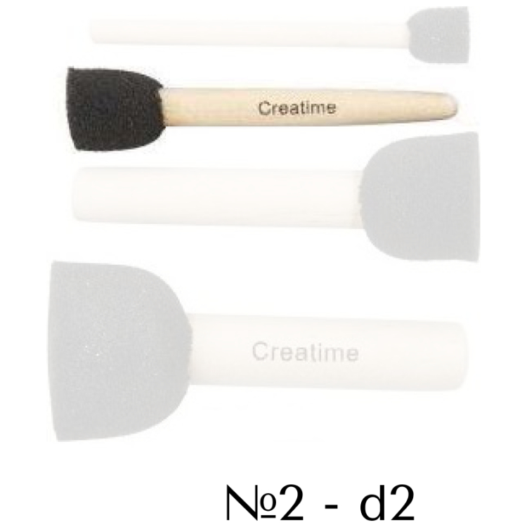 710702 CREATIV ROUND BRUSH PAD # 2 - D: 2 CM - Image 1