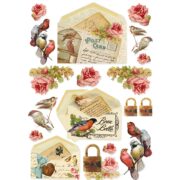 STAMPERIA DECOUPAGE RICE PAPER A4 - DFSA4035