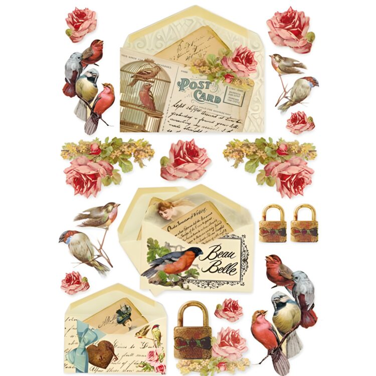 DFSA4035 STAMPERIA DECOUPAGE RICE PAPER A4 - DFSA4035 - Image 1