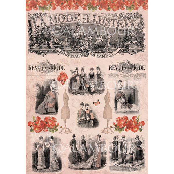 DGR 243 CALAMBOUR DECOUPAGE PAPER 48/33 CM - DGR 243 - Image 1