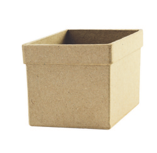 HD041O DECOPATCH PAPIER-MÂCHÉ SQUARE POT - HD041O - Image 1