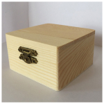 NEWART WOODEN BOX - SQUARE 8/8/4.5 CM - AS-WB03-GR003