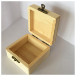 NEWART WOODEN BOX - SQUARE 8/8/4.5 CM - AS-WB03-GR003 - Image 3