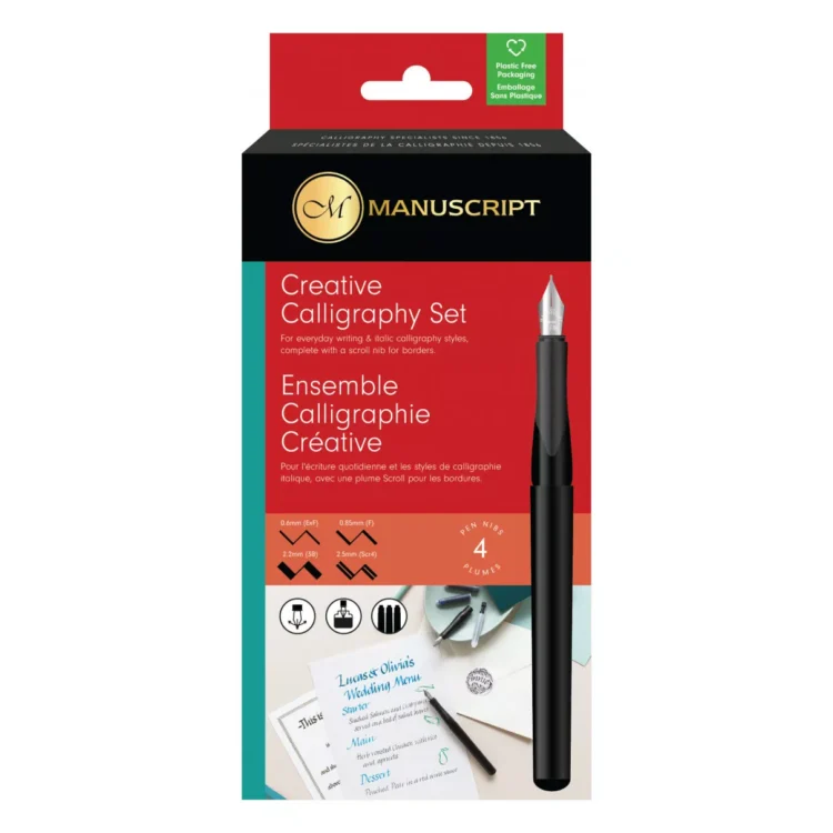 MANUSCRIPT CALLIGRAPHY SET CREATIV WITH 4 QUILLS MC 1106 - Image 1
