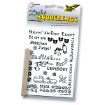 FOLIA DECORATION TEMPLATE 3 SHEETS 10.5/14 HAPPY BABY