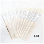 STANDART BRUSH BRISTLES WITH SHORT HANDLE No. 1