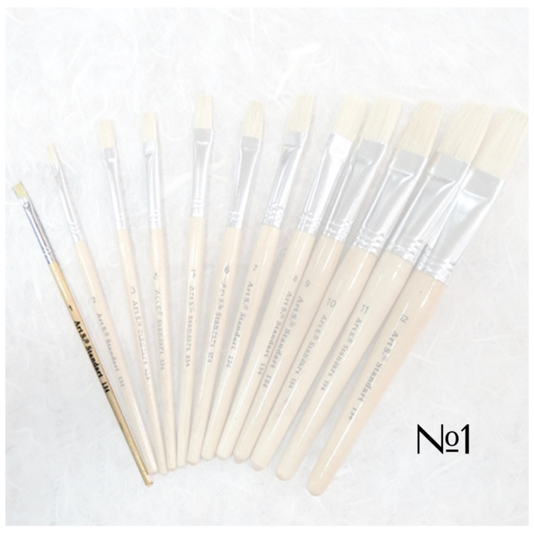 STANDART BRUSH BRISTLES WITH SHORT HANDLE No. 1 - Image 1