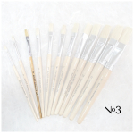 STANDART BRUSH BRISTLES WITH SHORT HANDLE No. 3