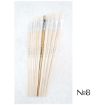 STANDART BRUSH BRISTLES FLAT WITH LONG HANDLE No8