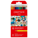 CARAN D'ACHE SCHOOL FLOWER PENCILS 12 COLORS