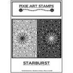 PIXIE ART RUBBER STAMP - STARBURST