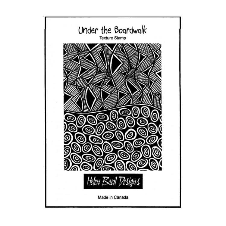 339109-89728 HELEN BREIL DESIGNS RUBBER STAMP - UNDER THE BOARDWALK - Image 1