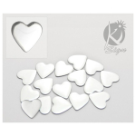 KI-SIGN HOT FIX CRYSTALS HEART-SHAPED 6.5X7 MM 24 PCS
