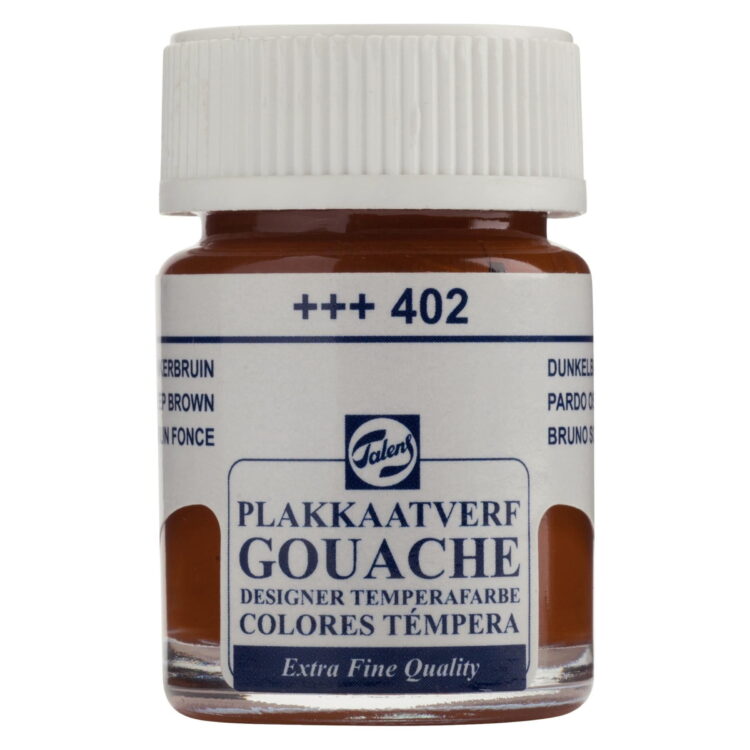 402 16 TALENS TEMPERA PAINT 16 ML. - DARK BROWN - Image 1