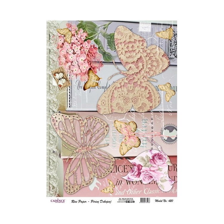 CADENCE DECOUPAGE RICE PAPER A4 - 420 - Image 1