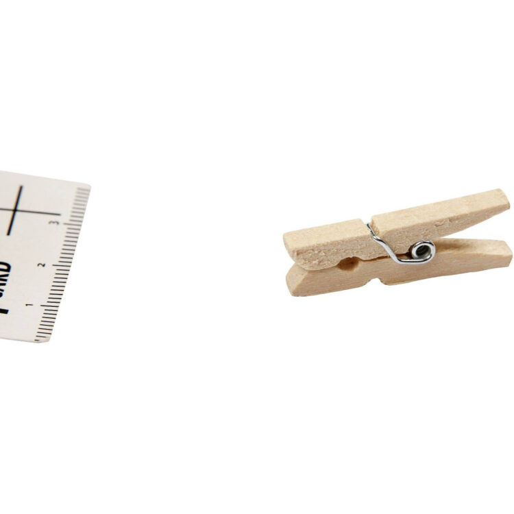 564540 CREATIV WOODEN DECORATIVE CLIPS 30/3 MM. - Image 1