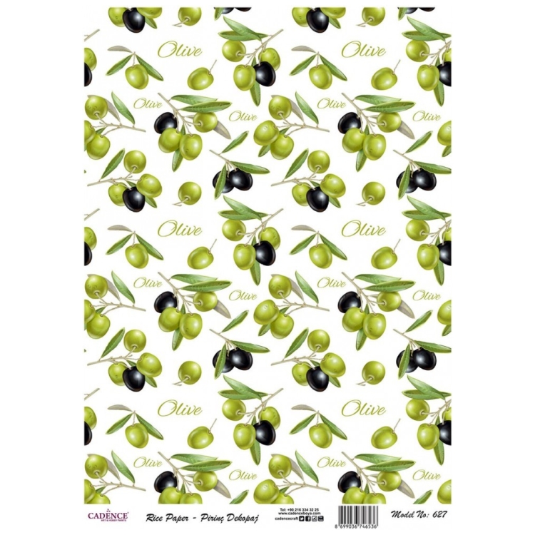 627 CADENCE DECOUPAGE RICE PAPER A4 - 627 - Image 1