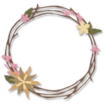 SIZZIX THINLITS CUTTING DIES - PRETTY WREATH