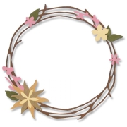 SIZZIX THINLITS CUTTING DIES - PRETTY WREATH