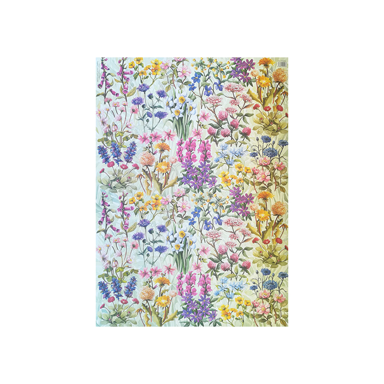 710034 MAIMERI DECOUPAGE PAPER 70/50 CM - FLOWERS - Image 1