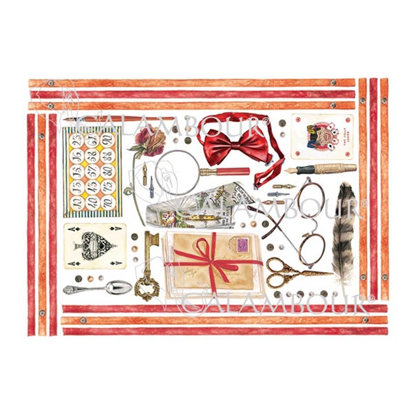 710901 CALAMBOUR DECOUPAGE PAPER 48/33 CM - TLR 09 - Image 1