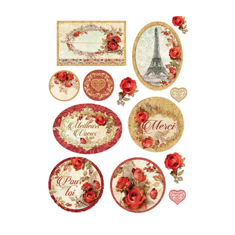 714137-110734 STAMPERIA DECOUPAGE RICE PAPER A4 - DFSA4137 - Image 1
