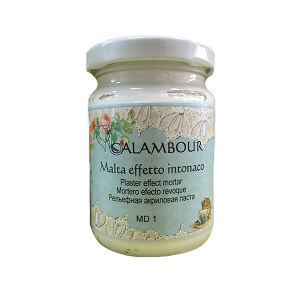 718001 CALAMBOUR MD1 150 ML ACRYLIC EMBOSSED PASTE - WHITE - Image 1